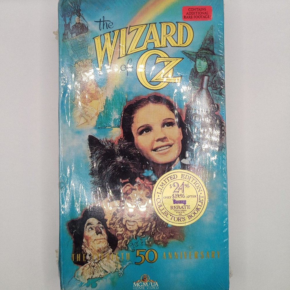 Wizard of Oz VHS 50th Anniversary [Sealed/Never Opened] | Vintage MGM 1939
